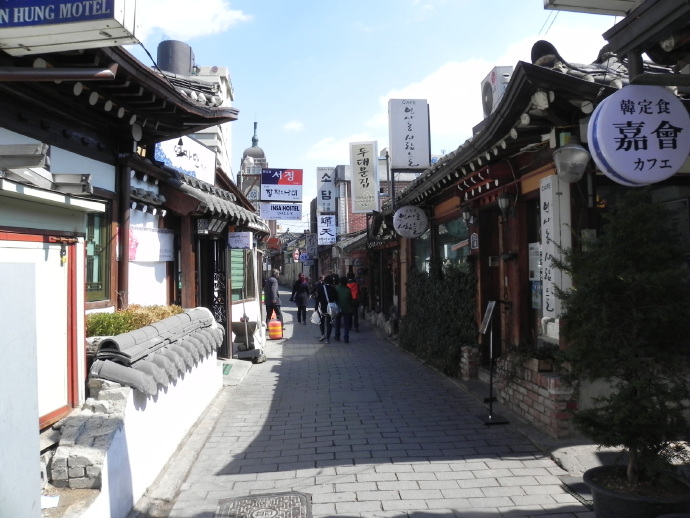 首尔4日：仁寺洞街景