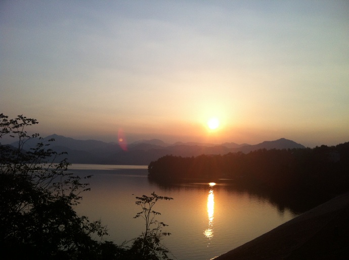 莫干山下夕阳