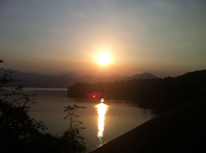 莫干山下夕阳