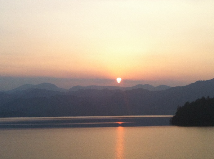 莫干山下夕阳