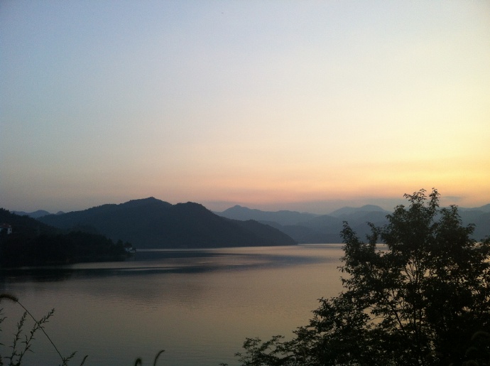 莫干山下夕阳