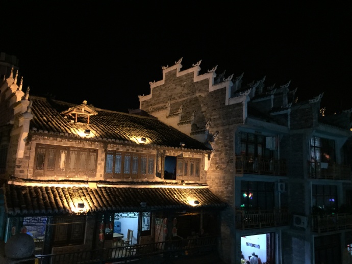 镇远的黄昏和夜景