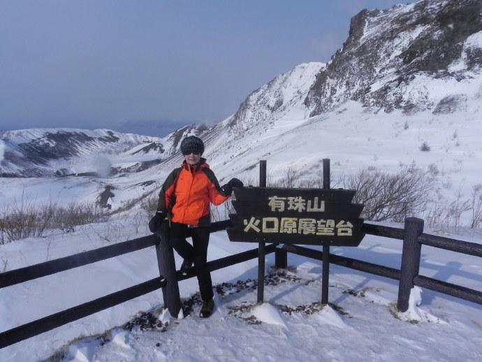 北海道自由行之有珠山赏雪