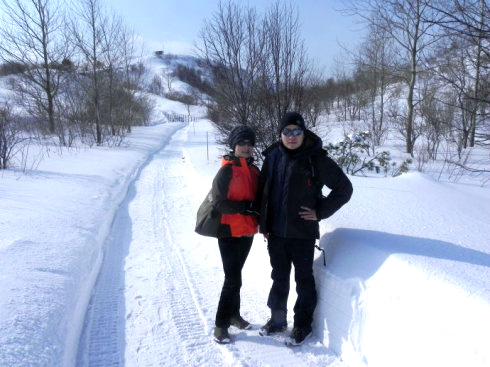 北海道自由行之有珠山赏雪